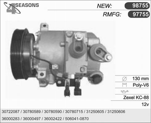 AHE 97755 - Compressore, Climatizzatore www.autoricambi360.it