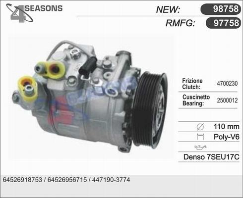 AHE 97758 - Compressore, Climatizzatore www.autoricambi360.it