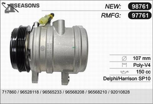 AHE 97761 - Compressore, Climatizzatore www.autoricambi360.it