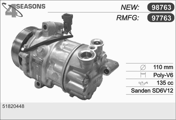 AHE 97763 - Compressore, Climatizzatore www.autoricambi360.it
