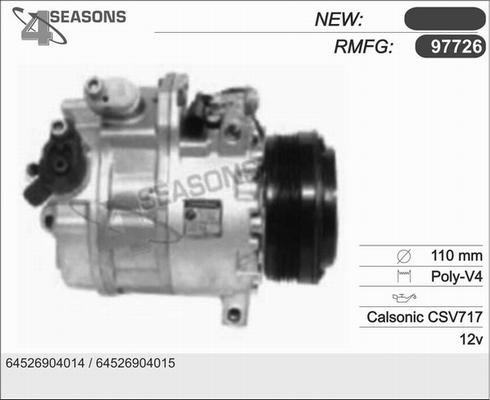 AHE 97726 - Compressore, Climatizzatore www.autoricambi360.it