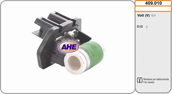 AHE 409.010 - Resistore addizionale, Elettromotore-Ventola radiatore www.autoricambi360.it