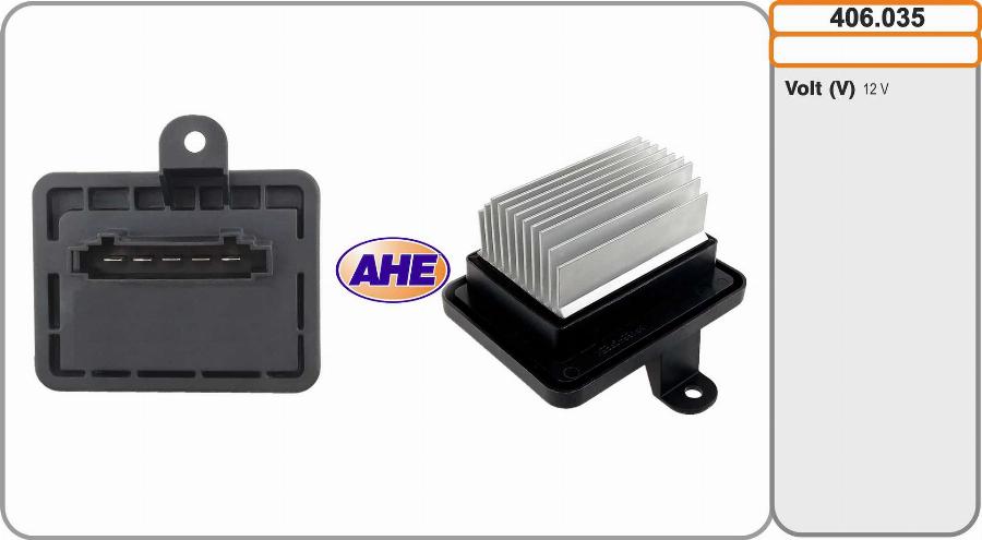AHE 406.035 - Resistore addizionale, Elettromotore-Ventola radiatore www.autoricambi360.it