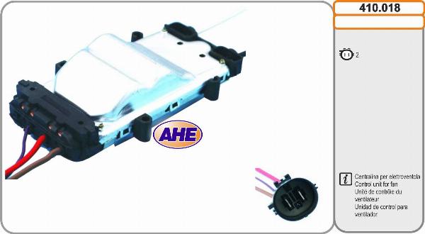 AHE 410.018 - Centralina, Ventola elettr. (Raffreddamento motore) www.autoricambi360.it
