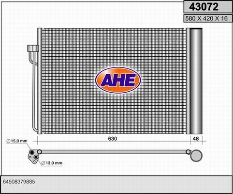 AHE 43072 - Condensatore, Climatizzatore www.autoricambi360.it