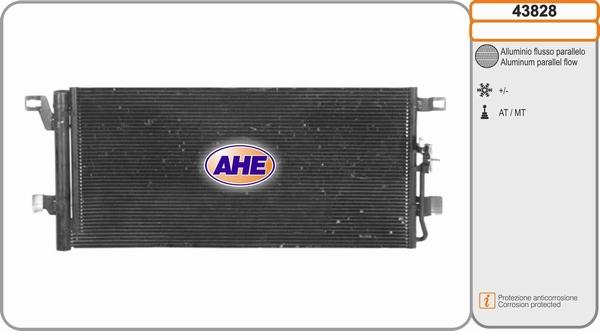 AHE 43828 - Condensatore, Climatizzatore www.autoricambi360.it