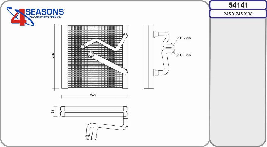 AHE 54141 - Evaporatore, Climatizzatore www.autoricambi360.it