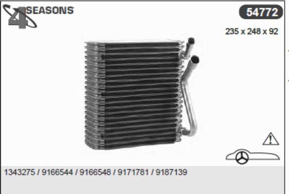 AHE 54772 - Evaporatore, Climatizzatore www.autoricambi360.it