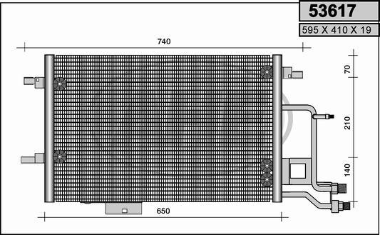 AHE 53617 - Condensatore, Climatizzatore www.autoricambi360.it