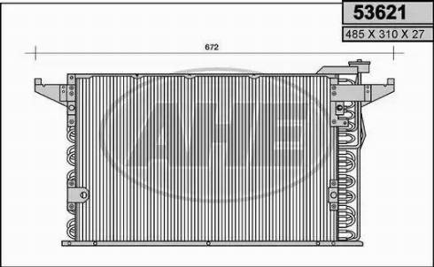 AHE 53621 - Condensatore, Climatizzatore www.autoricambi360.it