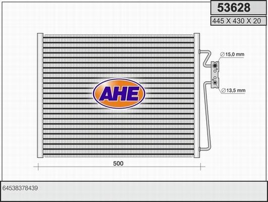AHE 53628 - Condensatore, Climatizzatore www.autoricambi360.it