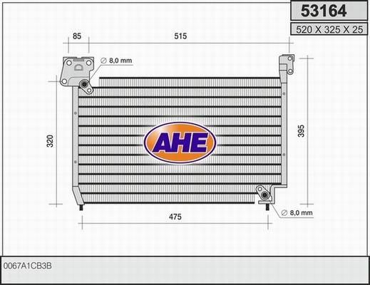 AHE 53164 - Condensatore, Climatizzatore www.autoricambi360.it