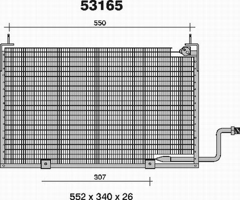 AHE 53165 - Condensatore, Climatizzatore www.autoricambi360.it