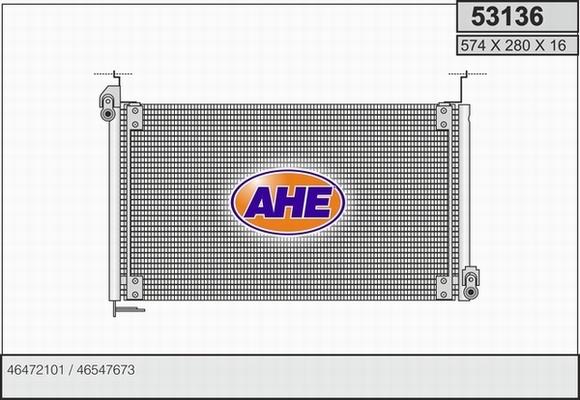 AHE 53136 - Condensatore, Climatizzatore www.autoricambi360.it