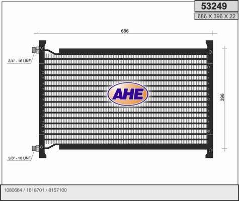 AHE 53249 - Condensatore, Climatizzatore www.autoricambi360.it