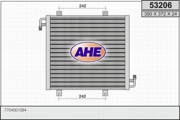 AHE 53206 - Condensatore, Climatizzatore www.autoricambi360.it