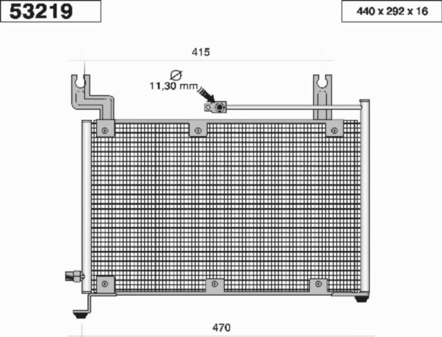 AHE 53219 - Condensatore, Climatizzatore www.autoricambi360.it