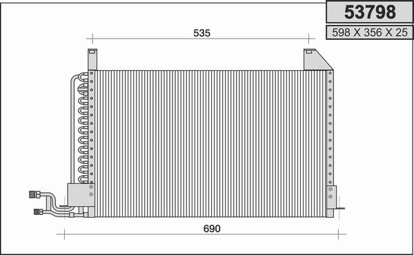 AHE 53798 - Condensatore, Climatizzatore www.autoricambi360.it