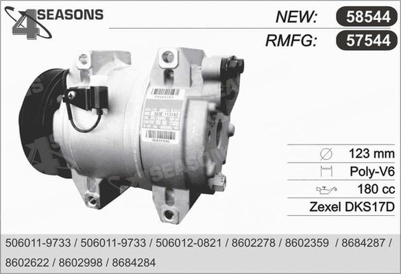 AHE 57544 - Compressore, Climatizzatore www.autoricambi360.it