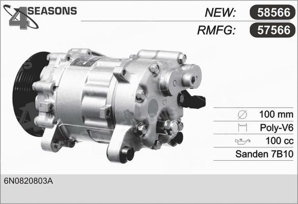 AHE 57566 - Compressore, Climatizzatore www.autoricambi360.it