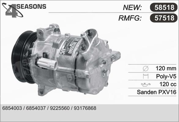 AHE 57518 - Compressore, Climatizzatore www.autoricambi360.it