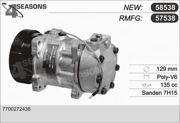 AHE 57538 - Compressore, Climatizzatore www.autoricambi360.it