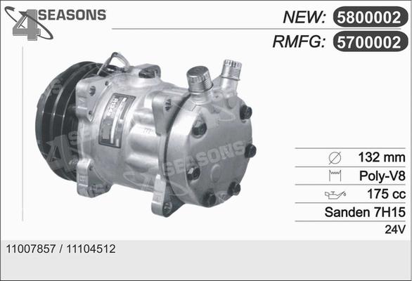 AHE 5700002 - Compressore, Climatizzatore www.autoricambi360.it