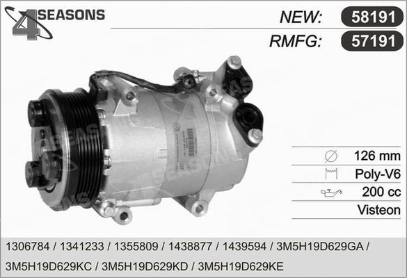 AHE 57191 - Compressore, Climatizzatore www.autoricambi360.it