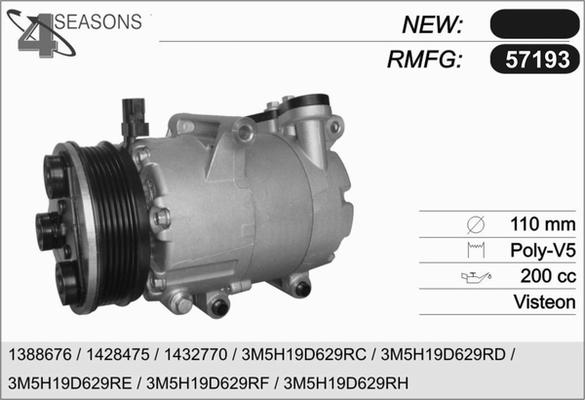 AHE 57193 - Compressore, Climatizzatore www.autoricambi360.it