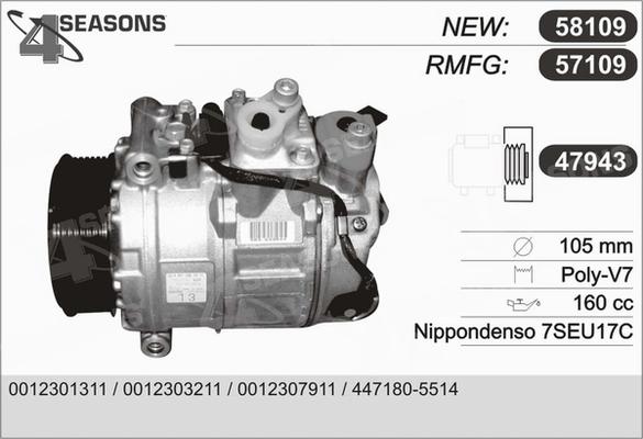 AHE 57109 - Compressore, Climatizzatore www.autoricambi360.it