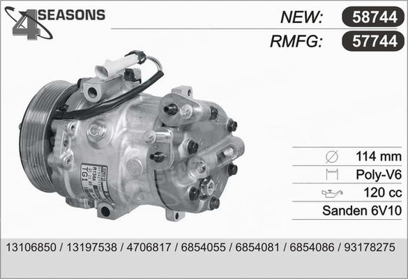 AHE 57744 - Compressore, Climatizzatore www.autoricambi360.it