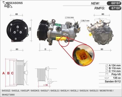 AHE 68197 - Compressore, Climatizzatore www.autoricambi360.it