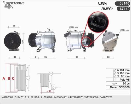 AHE 68140 - Compressore, Climatizzatore www.autoricambi360.it