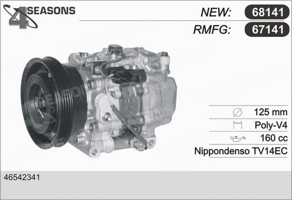 AHE 68141 - Compressore, Climatizzatore www.autoricambi360.it