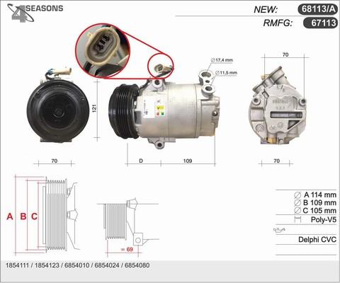 AHE 68113/A - Compressore, Climatizzatore www.autoricambi360.it