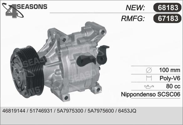 AHE 68183 - Compressore, Climatizzatore www.autoricambi360.it