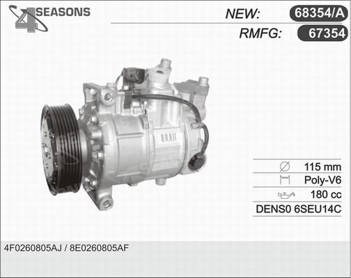 AHE 68354/A - Compressore, Climatizzatore www.autoricambi360.it