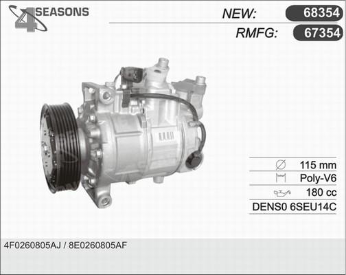 AHE 68354 - Compressore, Climatizzatore www.autoricambi360.it
