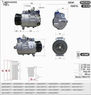 AHE 68230/A - Compressore, Climatizzatore www.autoricambi360.it