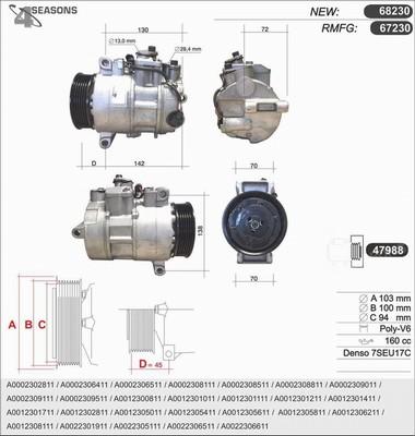 AHE 68230 - Compressore, Climatizzatore www.autoricambi360.it
