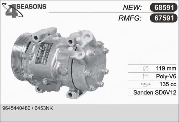 AHE 67591 - Compressore, Climatizzatore www.autoricambi360.it