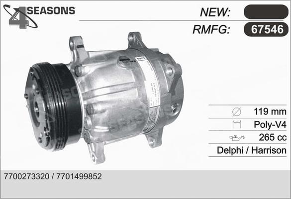 AHE 67546 - Compressore, Climatizzatore www.autoricambi360.it