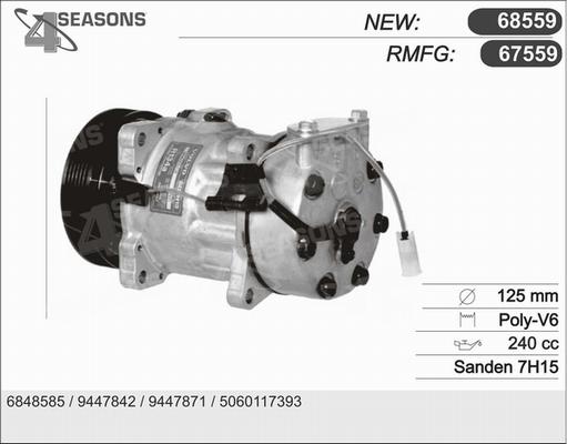 AHE 67559 - Compressore, Climatizzatore www.autoricambi360.it