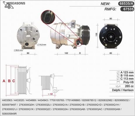 AHE 67535 - Compressore, Climatizzatore www.autoricambi360.it