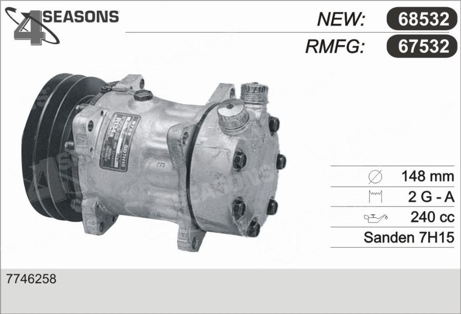 AHE 67532 - Compressore, Climatizzatore www.autoricambi360.it