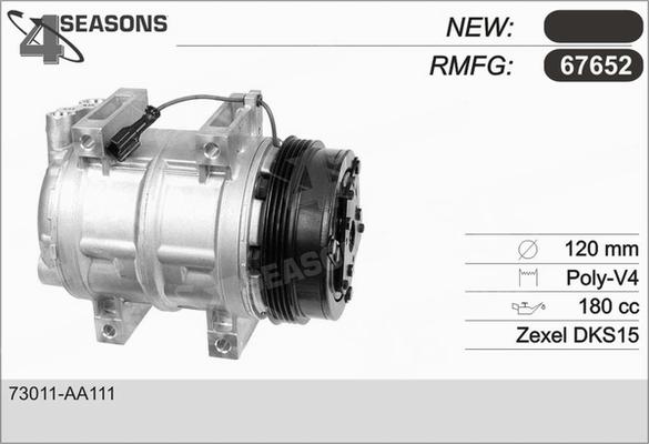 AHE 67652 - Compressore, Climatizzatore www.autoricambi360.it
