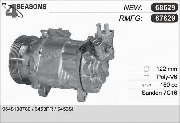 AHE 67629 - Compressore, Climatizzatore www.autoricambi360.it