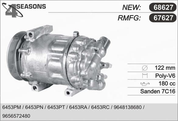 AHE 67627 - Compressore, Climatizzatore www.autoricambi360.it