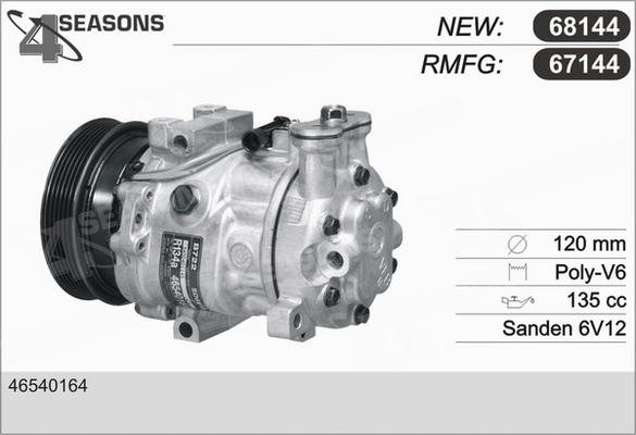 AHE 67144 - Compressore, Climatizzatore www.autoricambi360.it