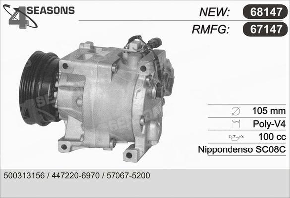 AHE 67147 - Compressore, Climatizzatore www.autoricambi360.it